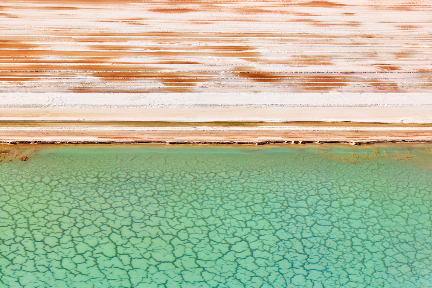 Crystallise - Aerial artwork, Shark Bay Western Australia