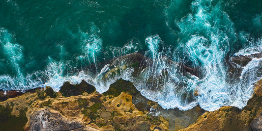 Dance of the sea - Ocean aerial at South Curl Curl, Sydney