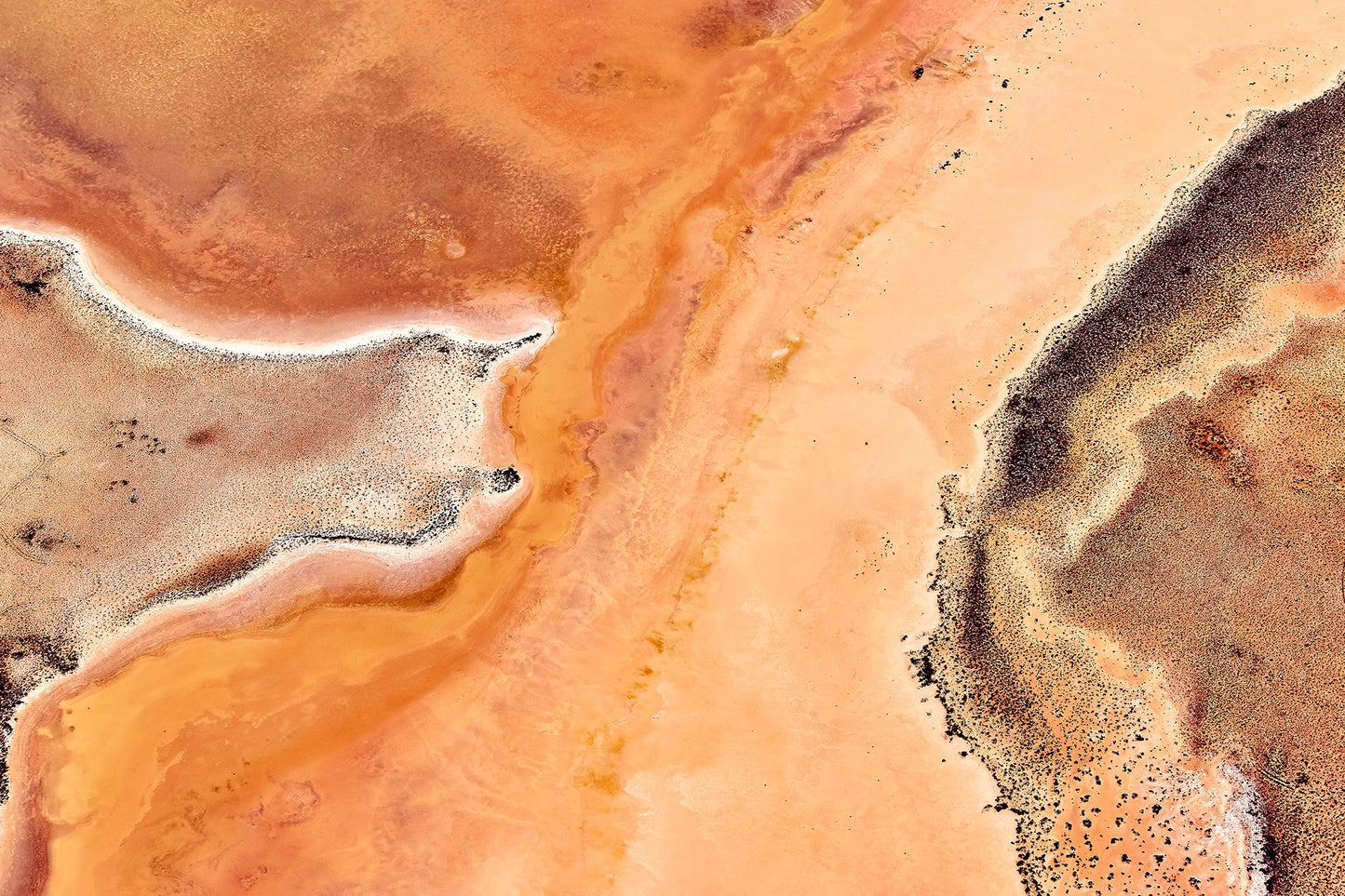 Cinnamon and spice - Aerial art, Shark Bay Western Australia