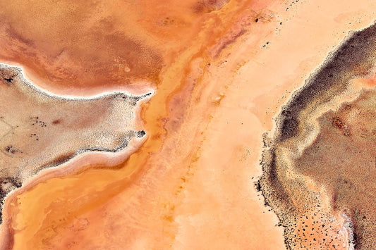 Cinnamon and spice - Aerial art, Shark Bay Western Australia