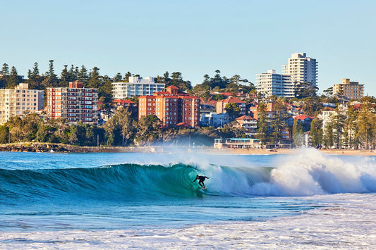 Inside the greenroom - Surfing at Manly Beach, Sydney