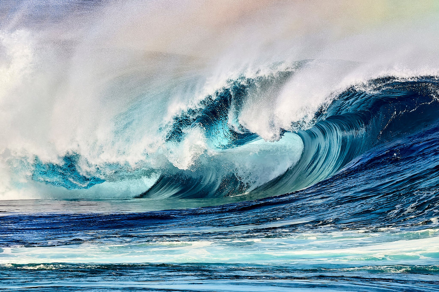 Blue thunder - Breaking wave at Rottnest Island, Western Australia