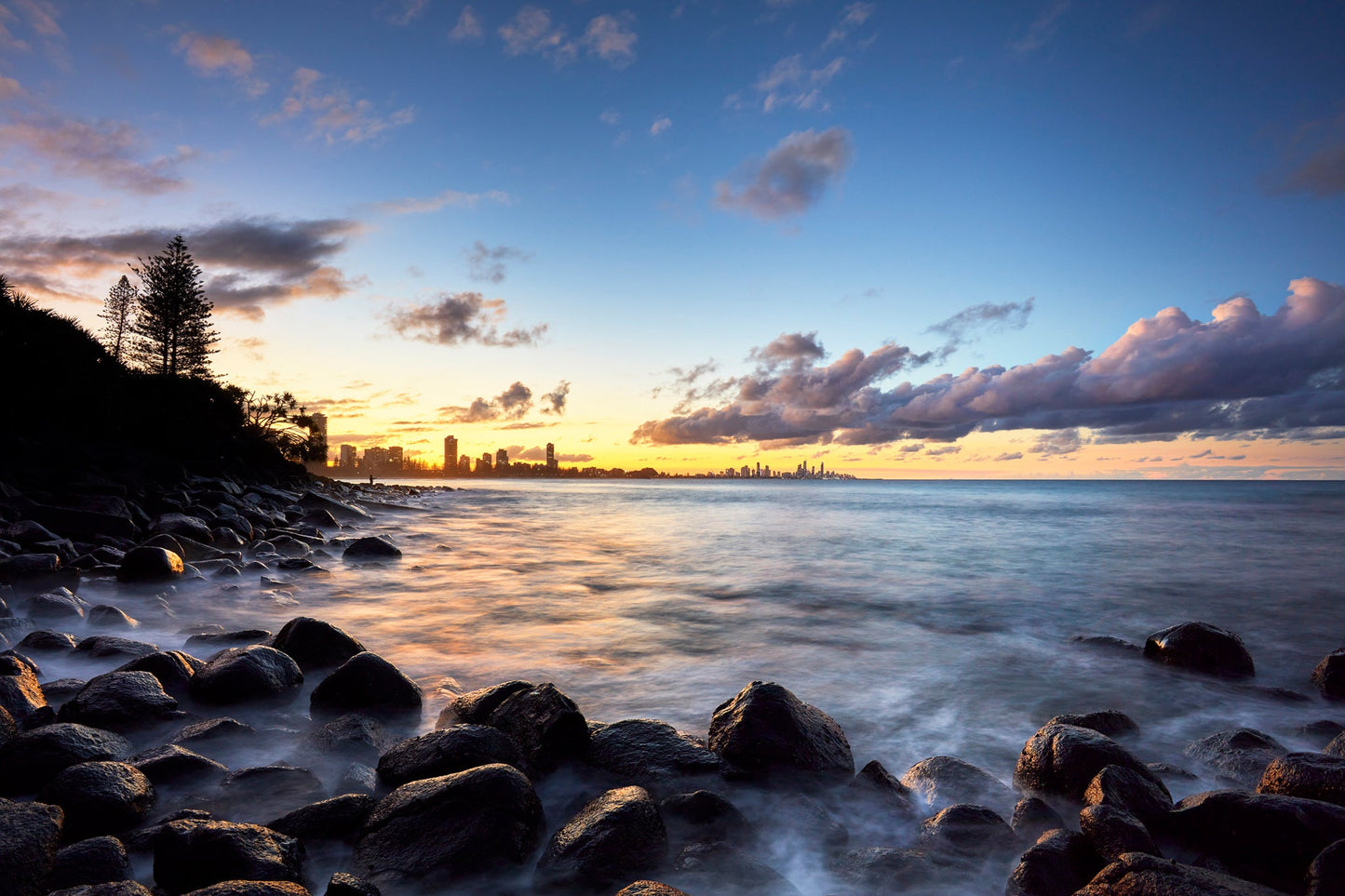 Shine on - Sunset at Burleigh Heads, Gold Coast
