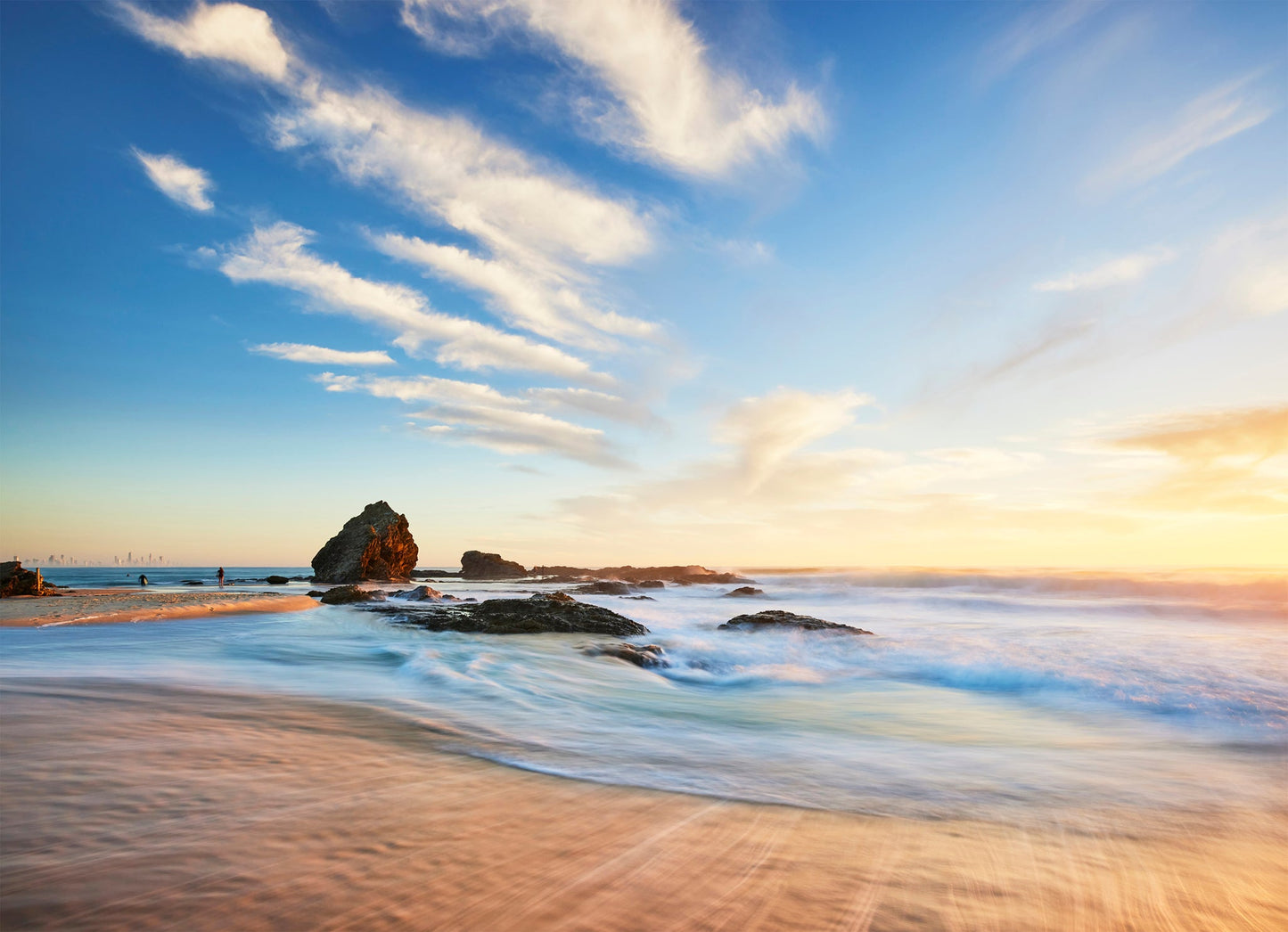 Flow - Ocean sunrise at Currumbin Rock, Gold Coast