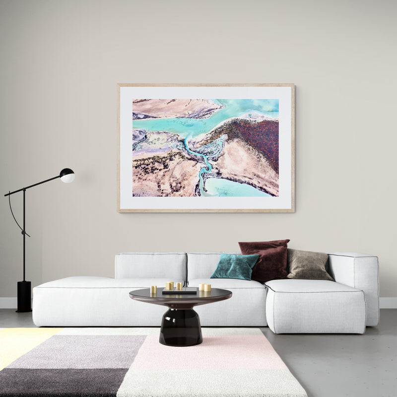 Aquamarine - Aerial art, Shark Bay Western Australia