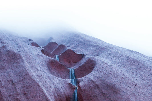 Waterfalls in the clouds - Uluru (Ayers Rock) Northern Territory