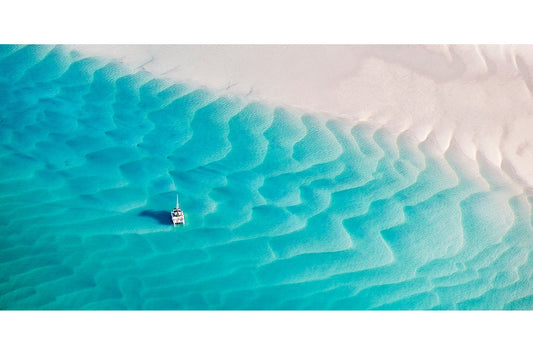 Secret cove - Sailboat at K'gari (Fraser Island), Queensland Australia