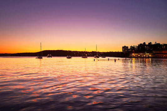 Manly Cove - Sunset over Boat Harbour, Sydney