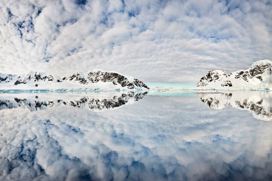 Floating on clouds - Errera Channel, Antarctica