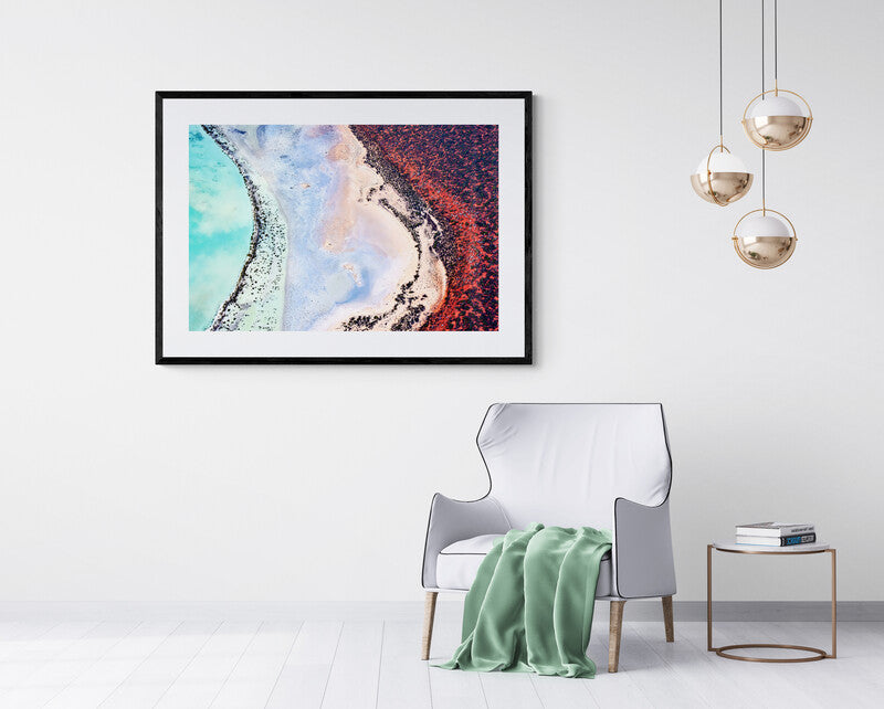 Crimson coast - Ocean art, Shark Bay Western Australia