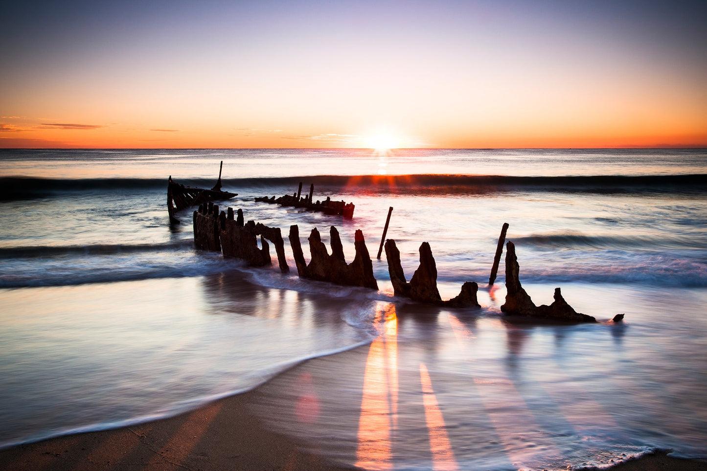 Shining through - Dicky Beach Shipwreck, Caloundra