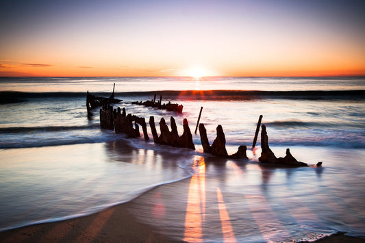 Shining through - Dicky Beach Shipwreck, Caloundra