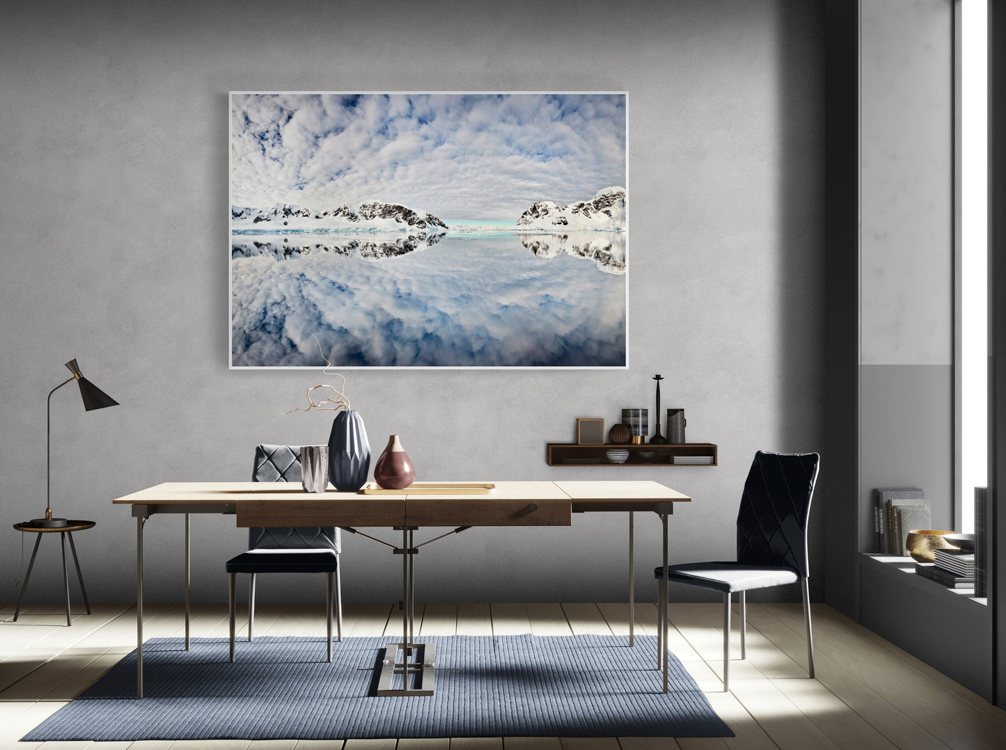 Floating on clouds - Errera Channel, Antarctica