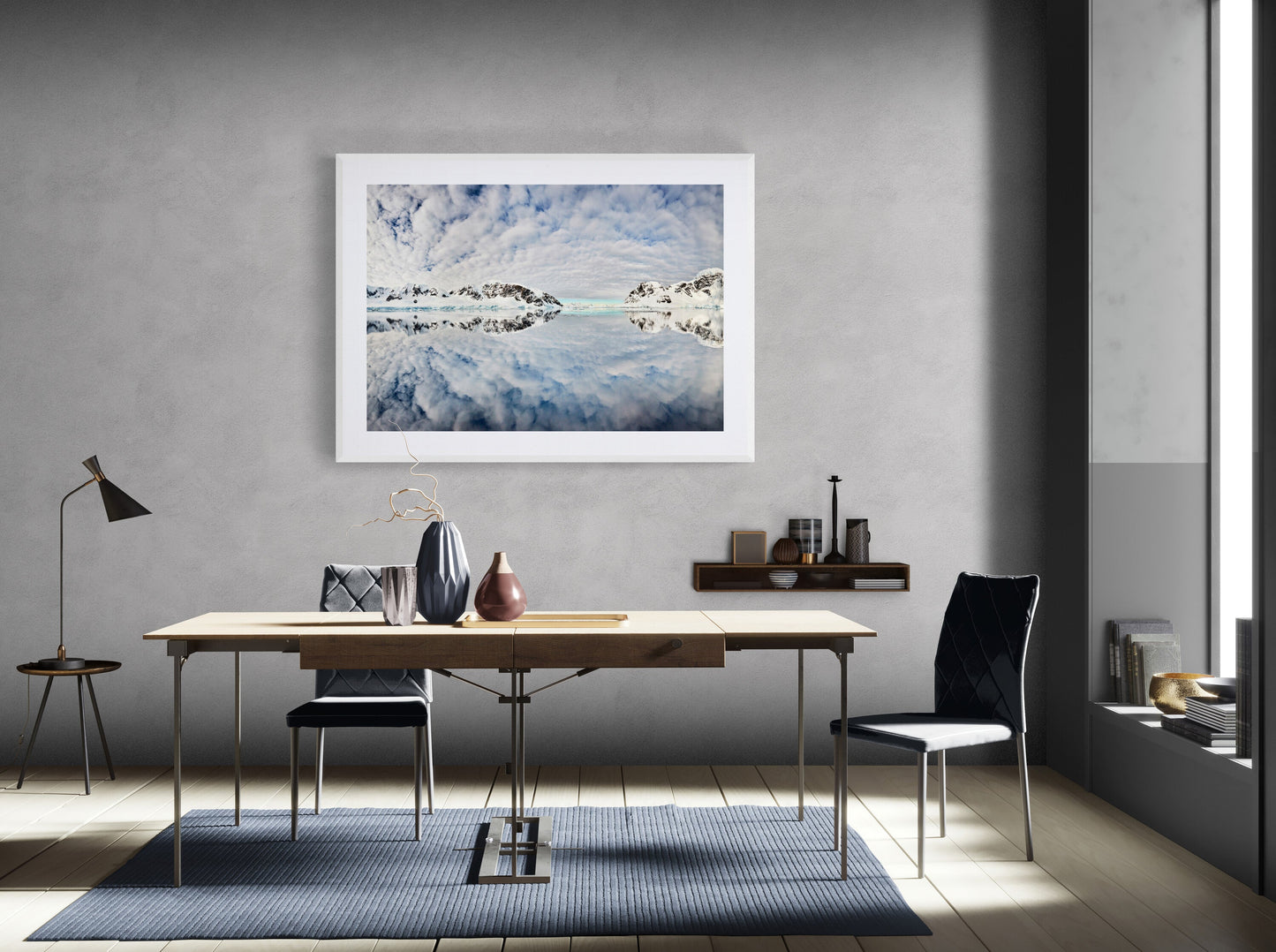 Floating on clouds - Errera Channel, Antarctica