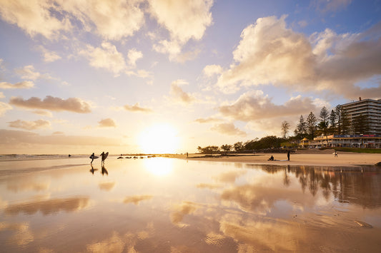 Cloud walk - Surfers at Rainbow Bay, Gold Coast