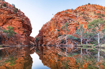 Reflections of red - Ellery Creek Big Hole, Northern Territory