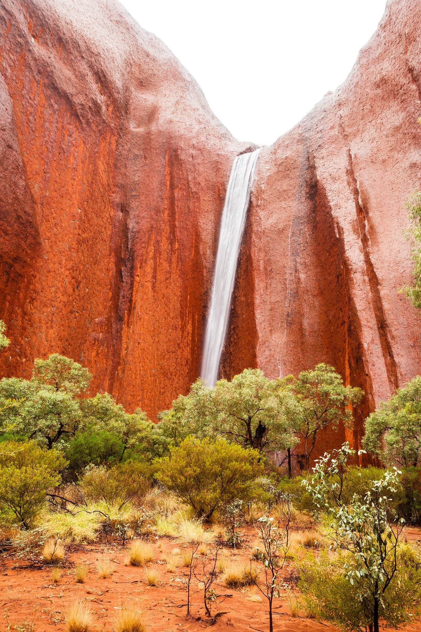 The great drop - Uluru (Ayers Rock) Northern Territory