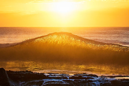 Rise and shine - Breaking wave Snapper Rocks, Gold Coast