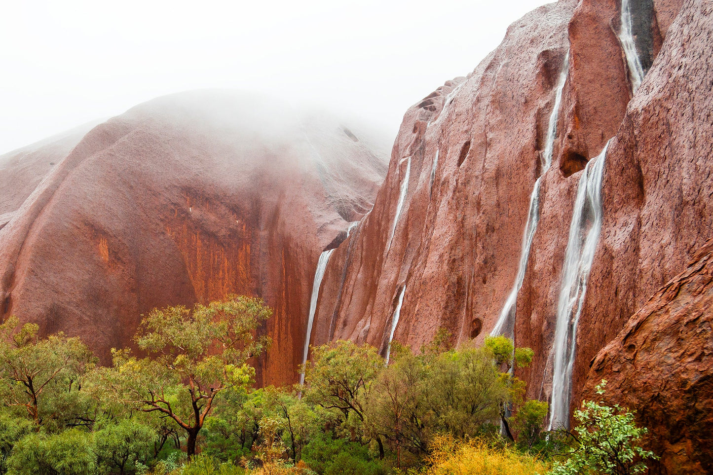 Falls in the mist - Uluru (Ayers Rock) Northern Territory